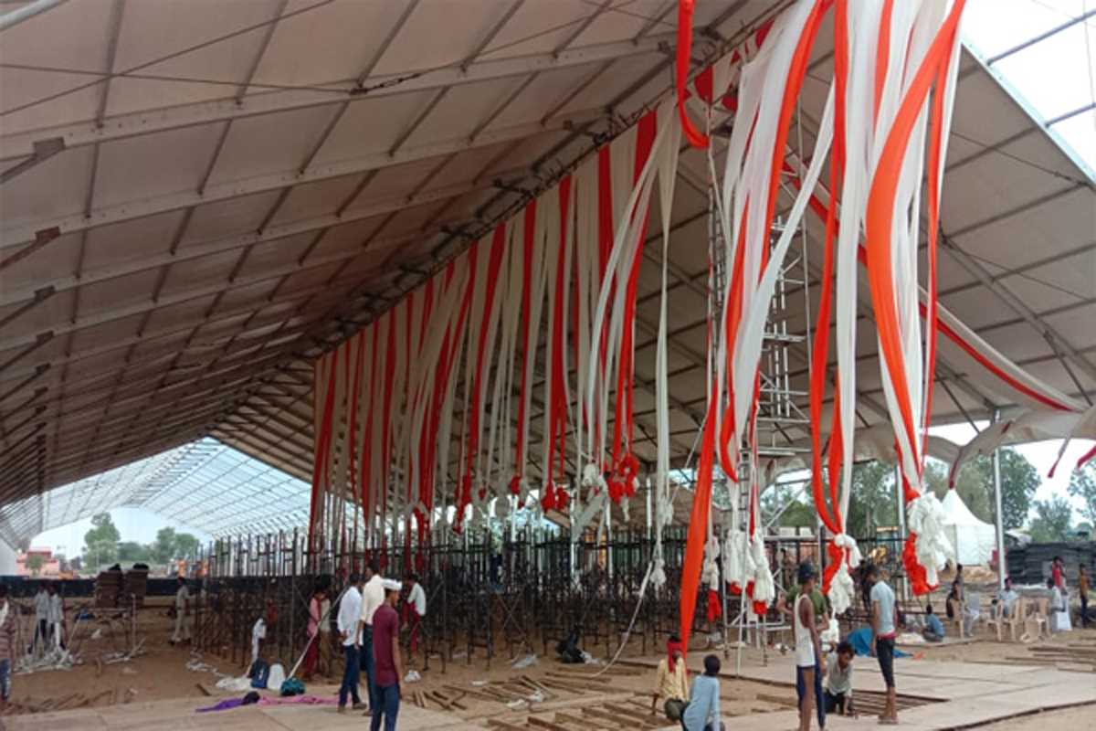 मोदी की होने वाली किसान सभा को लेकर भाजपा नेताओं ने लिया तैयारियों का जायजा